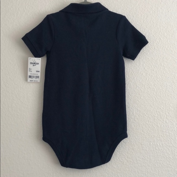 NWT OshKosh B’Gosh Navy Polo Onesie - Picture 5 of 5